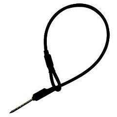 Тросик игла-петля для жестких датчиков (черный)