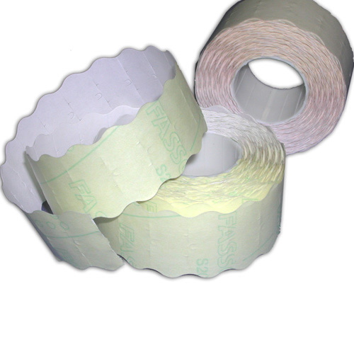 Этикет-лента 22*12 волнистая белая