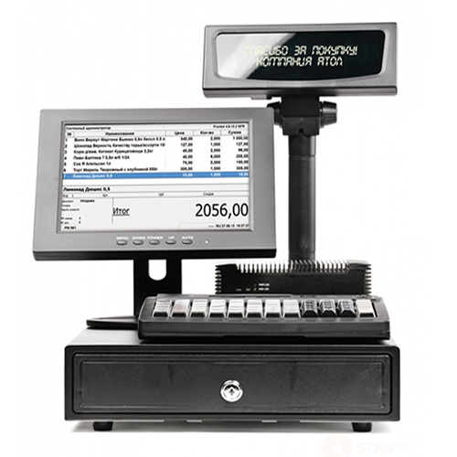 POS-система АТОЛ Супермаркет ЕГАИС 10\" черная (АТОЛ 55Ф без ФН, Frontol Торговля ЕГАИС,)
